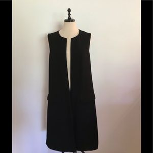 Medium black ZARA WOMAN knee length vest